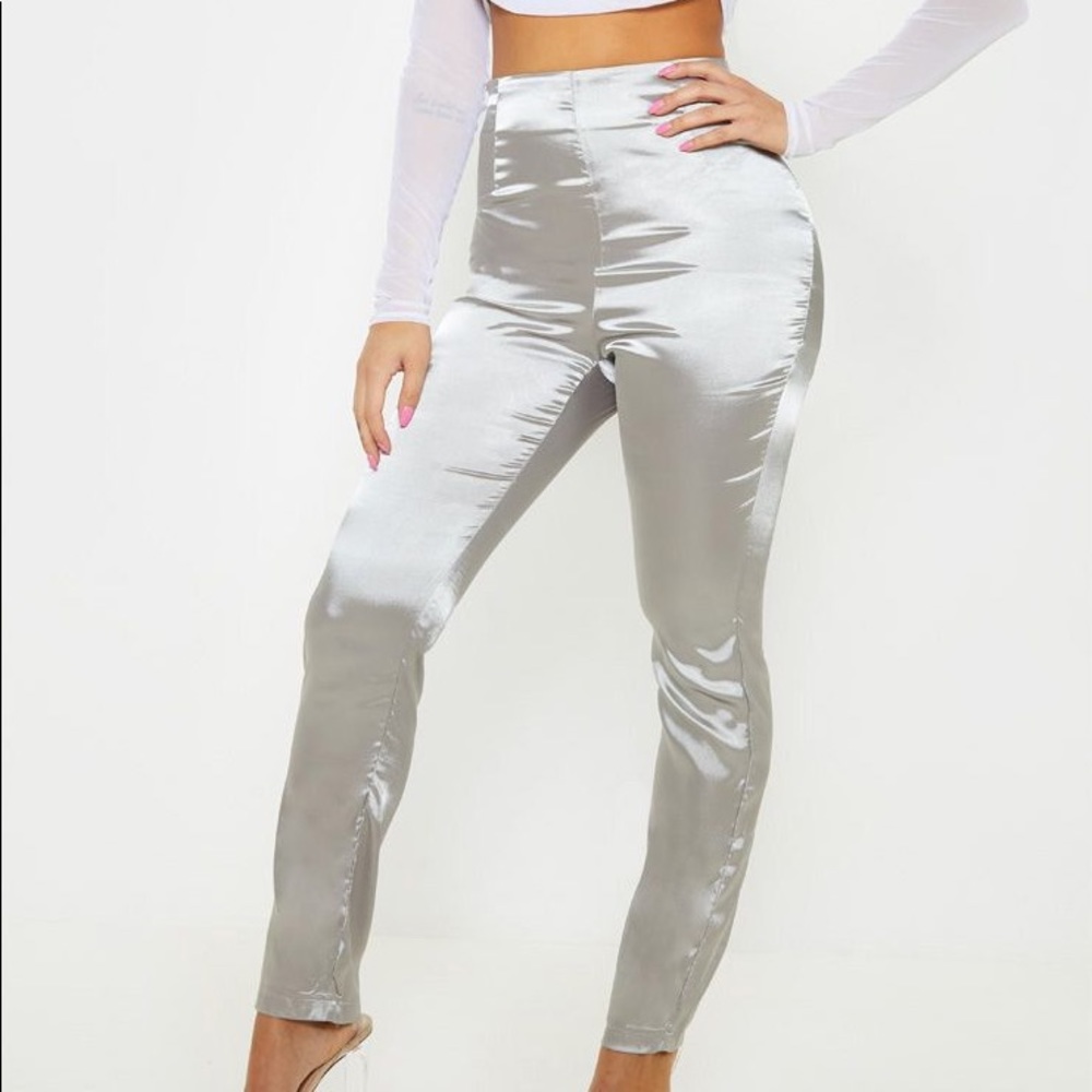 Straight Leg Satin Trouser {PrettyLittleThing}.